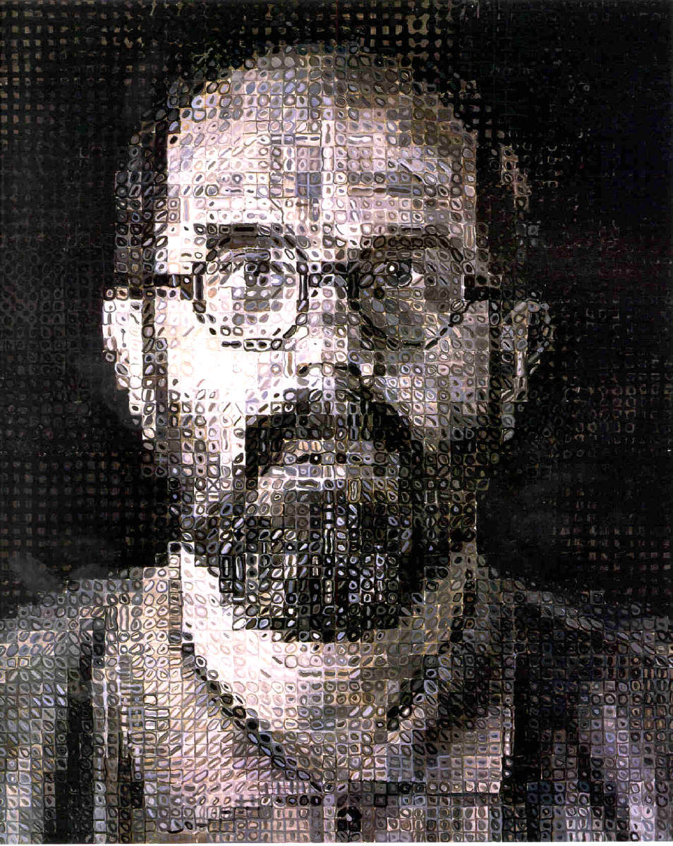 Artist: Chuck Close, Title: Self Portrait 1995 - click to close window