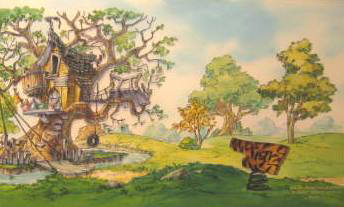 Artist:  The Art of Disney, Title: Tigger's Tree House - click to close window