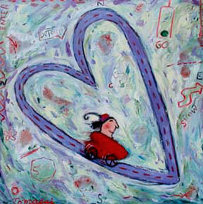 Artist: Debbie Tomassi, Title: On the road to Love - click for larger image