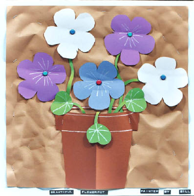Artist: Bill Braun, Title: Beautiful Flower Pot - click for larger image