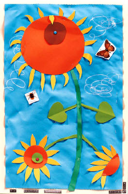 Artist: Bill Braun, Title: Big Beautiful Sunflower - click for larger image
