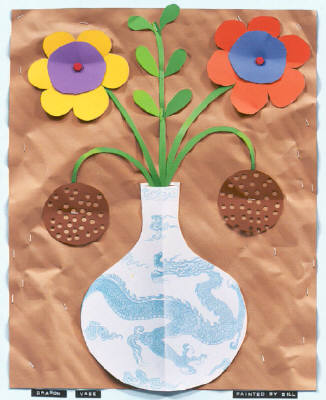 Artist: Bill Braun, Title: Dragon Vase - click for larger image