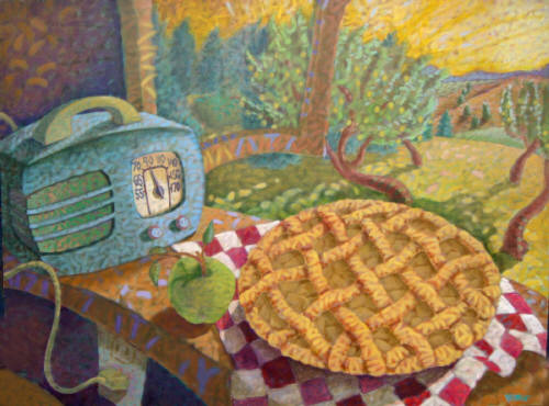 Artist: Brad Caplis, Title: Apple Pie and Orchard - click for larger image