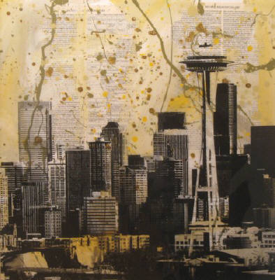 Artist: Brooke Westlund, Title: Seattle Series Downtown 4 - click for larger image