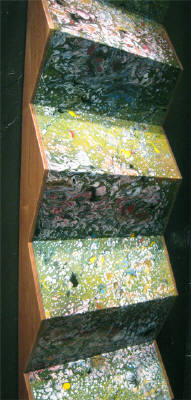 Artist: Dan Larsen, Title: Corrugated Organics (Close up) - click for larger image