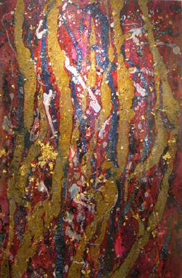 Artist: Dan Larsen, Title: Pillars of Creation (Hyatt Regency Club) - click for larger image
