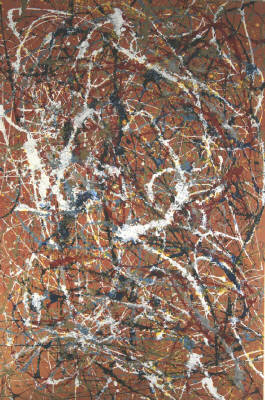Artist: Dan Larsen, Title: Pollock Respectfully Remembered - click for larger image