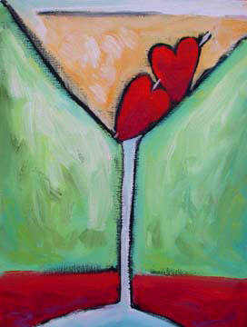 Artist: Debbie Tomassi, Title: Martini for Two - click for larger image