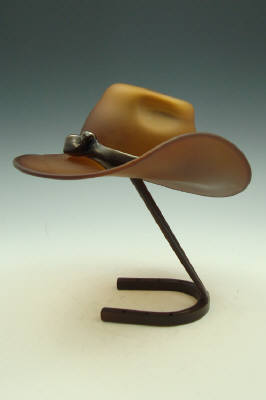 Artist: Dianne Rasmussen, Title: Oiled Thom Ross Hat - click for larger image