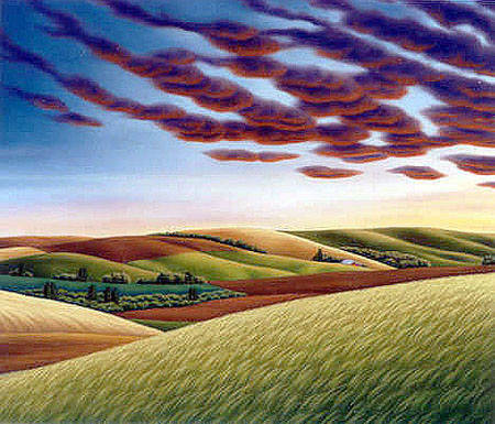 Artist: Doug Martindale, Title: Palouse Sunset - click for larger image