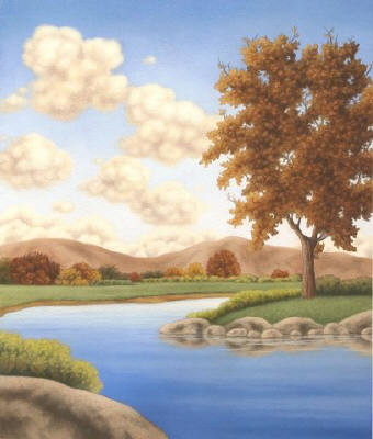 Artist: Doug Martindale, Title: Reflections of Autumn - click for larger image