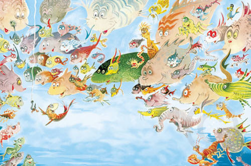 Artist: Dr. Seuss  , Title: A Plethora of Fish - click for larger image