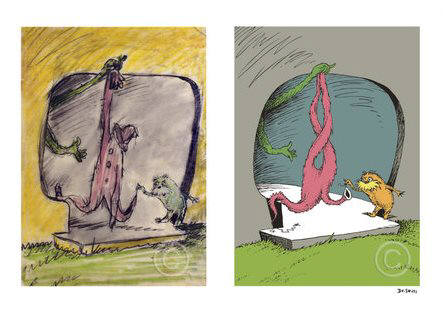 Artist: Dr. Seuss  , Title: A Thneed's a Fine Something Tha All People Need! Diptych - click for larger image