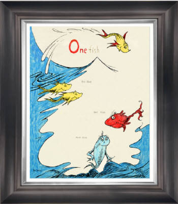 Artist: Dr. Seuss  , Title: One Fish Two Fish Red Fish Blue Fish - 60th Anniversary - click for larger image