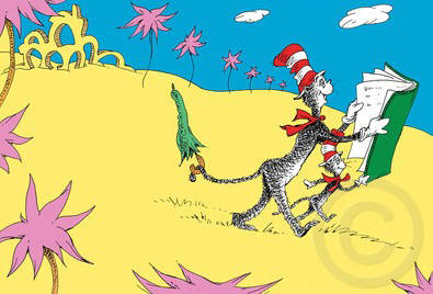 Artist: Dr. Seuss  , Title: There's so, so much to Read - click for larger image
