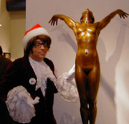 Artist: Gallery Event Photos, Title: Austin Powers visits the Gallery - click for larger image