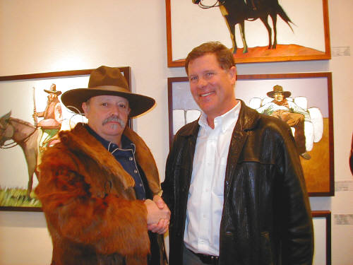 Artist: Gallery Event Photos, Title: Cowboy Meets Collector - click for larger image
