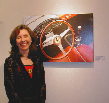 Artist: Gallery Event Photos, Title: Gotta love a Ferrari Girl - click for larger image