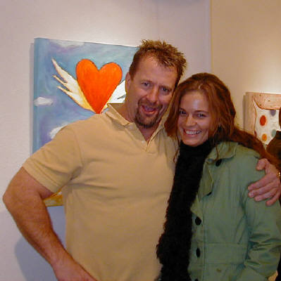 Artist: Gallery Event Photos, Title: Mark, most people have an angel on their shoulder...you've lucked out. - click for larger image