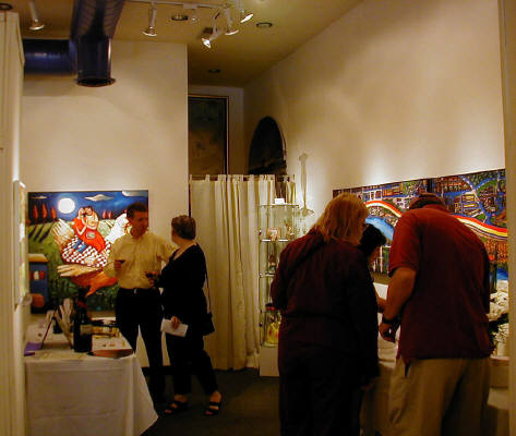 Artist: Gallery Event Photos, Title: May 31, 2003 Art + Wine - click for larger image