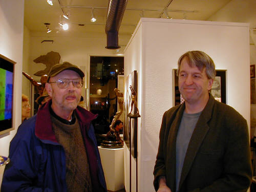 Artist: Gallery Event Photos, Title: Ray Pelley and Bill Braun at Fast/Pop - click for larger image