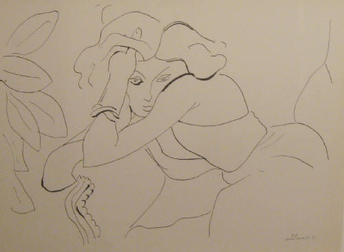 Artist: Henri Matisse, Title: Themes et Variations C-8 - click for larger image