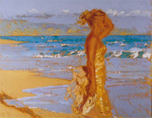 Artist: Kim Starr, Title: Romancing the Surf - click for larger image