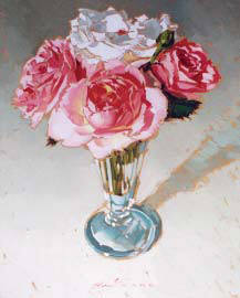 Artist: Kim Starr, Title: Roses of Summer Companion - click for larger image