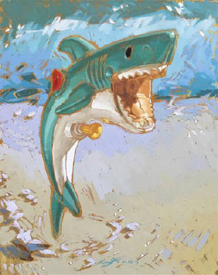 Artist: Kim Starr, Title: Shark Squirt Gun - click for larger image