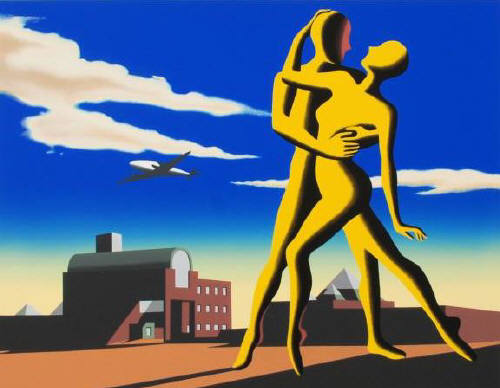 Artist: Mark Kostabi, Title: Yesterday's Here - click for larger image