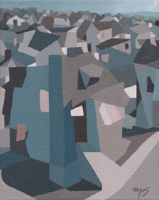 Artist: Mark Skullerud, Title: Edge of Ballard 2 - Color Study - click for larger image