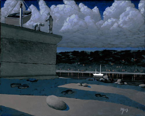 Artist: Mark Skullerud, Title: Holmes Harbor III - Study - click for larger image