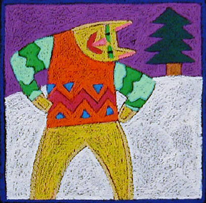 Artist: Nancy Coffelt, Title: Ski Sweater - click for larger image