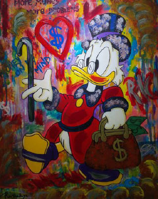 Artist: Nastya Rovenskaya, Title: Uncle Scrooge - click for larger image