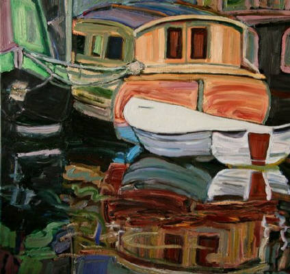 Artist: Pat Tolle, Title: Boats No. 2 - click for larger image