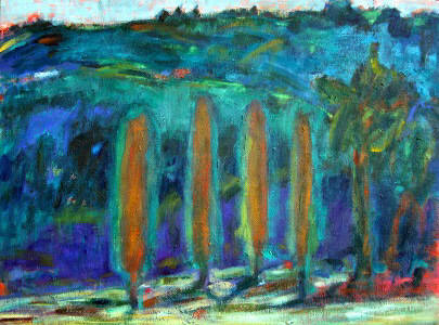 Artist: Pat Tolle, Title: Gold Trees - click for larger image