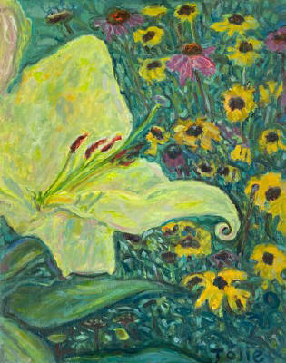 Artist: Pat Tolle, Title: Large White Lily - click for larger image