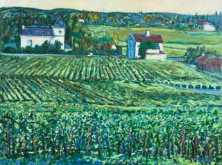 Artist: Pat Tolle, Title: St. Emillion Winery - click for larger image