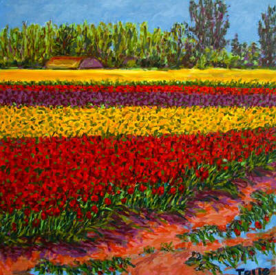 Artist: Pat Tolle, Title: Tulips After Rain - click for larger image