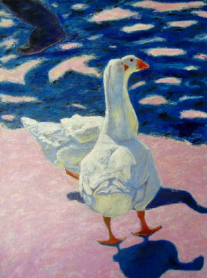 Artist: Pat Tolle, Title: Two French Geese - click for larger image