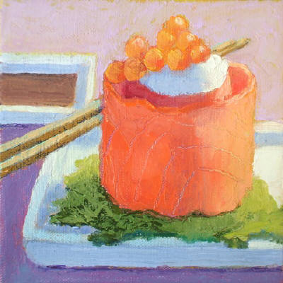 Artist: Patricia Doherty, Title: Smoked Salmon Roll - click for larger image