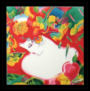 Artist: Peter  Max, Title: Flower Blossom Lady - click for larger image