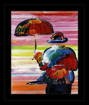 Artist: Peter  Max, Title: Umbrella Man III - click for larger image