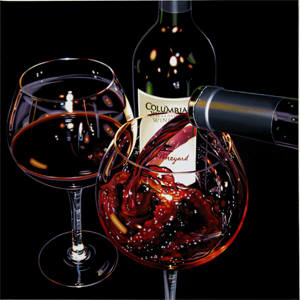 Artist: Ray Pelley, Title: The Pour - Columbia Winery - click for larger image