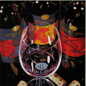 Artist: Ray Pelley, Title: The Tasting Room - Brian Carter Cellars  Giclee Print - click for larger image