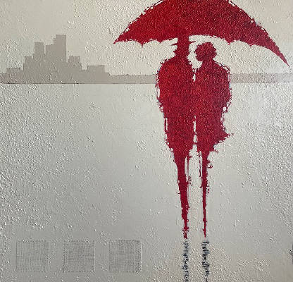 Artist: Svetlana Shalygina, Title: The Umbrellas of Cherbourg Series - 34 - click for larger image