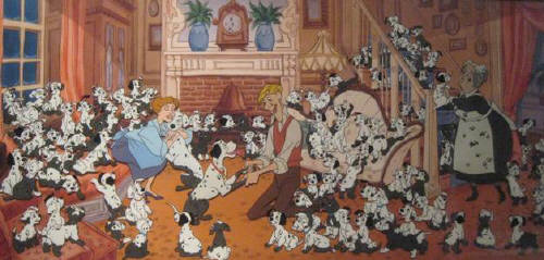 Artist:  The Art of Disney, Title: Puppies Everywhere - click for larger image