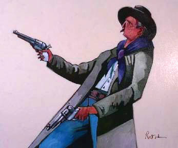 Artist: Thom Ross, Title: Gunfigher - click for larger image
