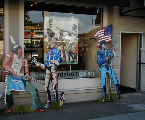 Artist: Gallery Event Photos, Title: The Little Bighorn Cut outs - click for larger image