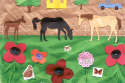 Bill Braun - (Detail) Horse Pasture Summer